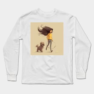 Best Dog Walk Long Sleeve T-Shirt